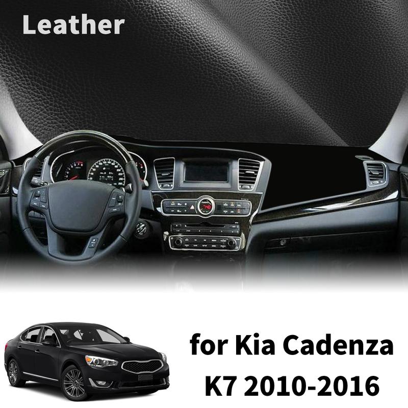 For Kia Cadenza K7 2010 2011 2012-2016 High Quality Dashboard Cover Dashmat Sunshade Anti‑UV Protector Dash Mat Pad Accessories
