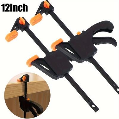 Abrazaderas de barra de 12 pulgadas para carpintería, Abrazaderas de agarre rápido, Abrazadera de gatillo, Abrazadera de trinquete con una mano, Mini abrazadera de barra pequeña para manualidades