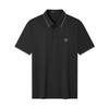 Men's Textured Stripe Short Sleeve Polo Shirt