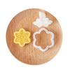 Christmas Snowflake Cookie Cutters Pressable Biscuits Mold Plastic Cookie Stamps DIY Cake Baking Tool Easy to Clean