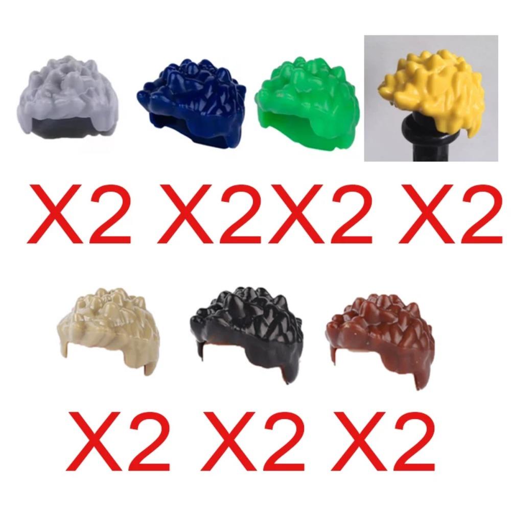 City Building Blocks Body Character Clothing Accessories Helmet Hat Colorful Hair Hairstyle Mini Brick Compatible Toy Gift X040