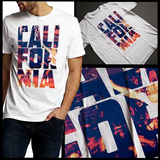 

California Skateboarder T-Shirt Tourist Venice Beach Vacation Surfer Cotton Tee XL