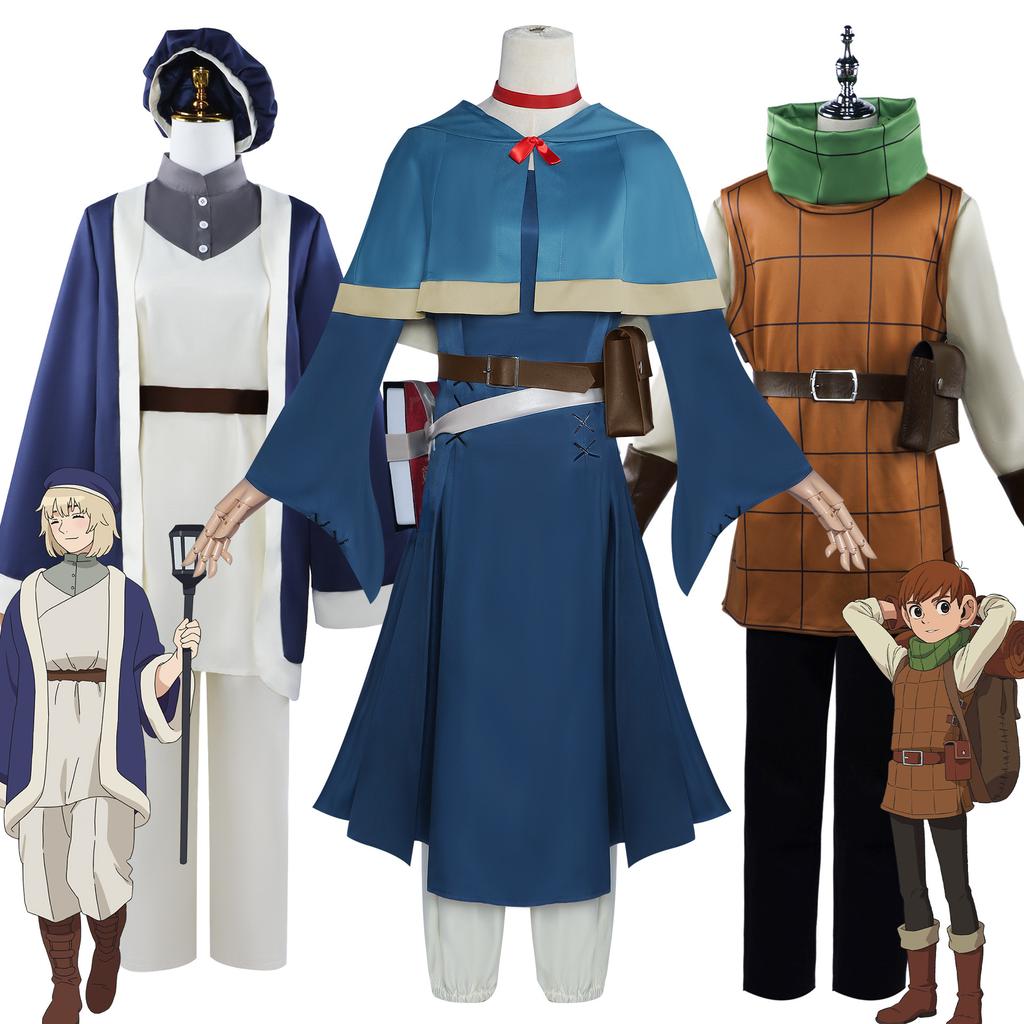 In Delicious Dungeon Marcille Donato Chilchuck Tims Falin Touden Cosplay Set