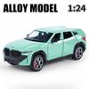 1/24 Scale BMW XM SUV Alloy Diecast Car Model Toy Simulation Off-Road Vehicles with Sound Light Spray Collection Toys for Kids Gifts