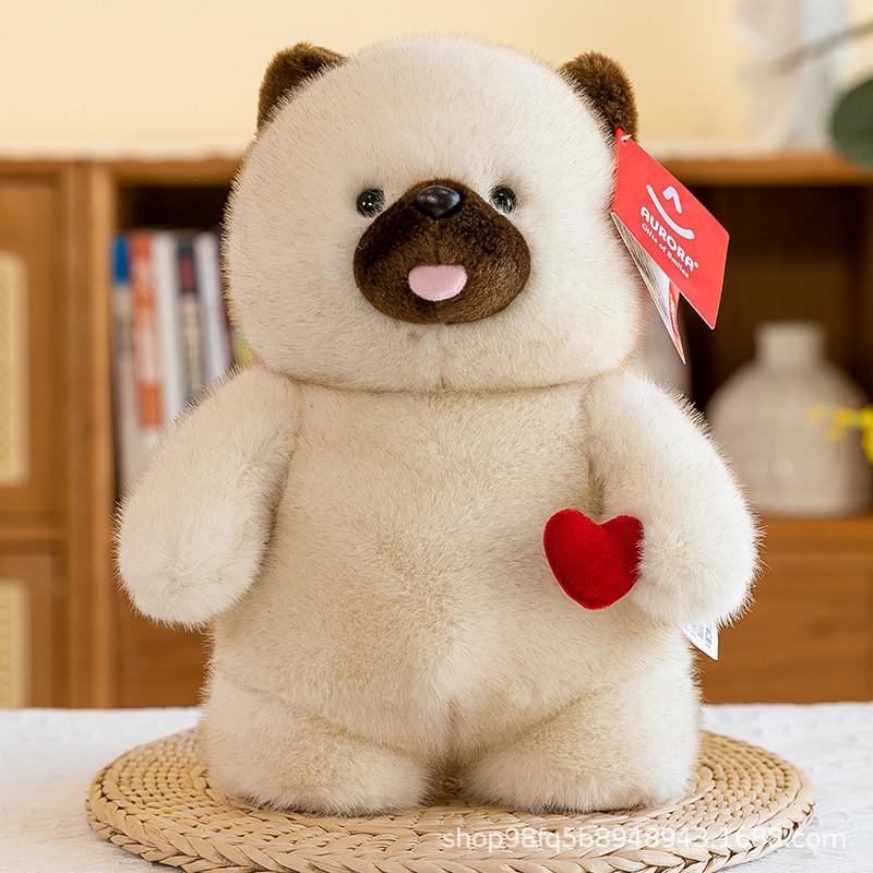 Cute Panda Plush Toy Original Design Soft Short Plush Stuffed Animal Birthday Gift 30cm