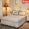 Luxury Princess Lace Bedspread Bed Skirt Sheets Thicken Quilted Fitted Bed Sheet Bedding Queen King Non-slip Mattress Cover for Queen
