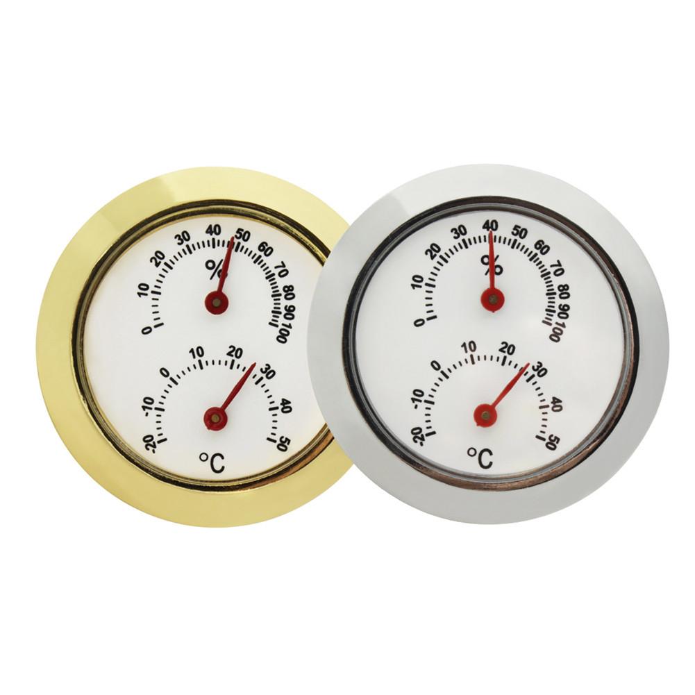 Household Mini Metal Thermometer Hygrometer for Room Temperature Humidity Meter