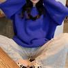 Casual fashion knitted bottoming shirt women's clothing autumn and winter new loose lazy style round neck pullover sweater