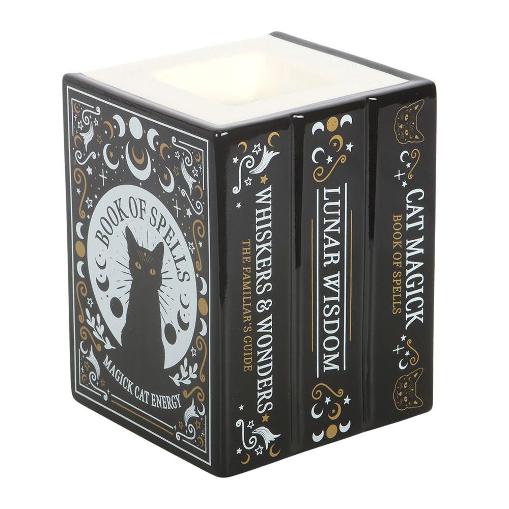 Something Different Book Of Spells Black Cat Oil Burner & Wax Melts