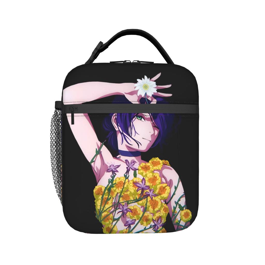 Anime C-Chainsaws Man Insulated Lunch Bag Large Meal Container Thermal Bag Tote Lunch Box Work Outdoor Girl Boy