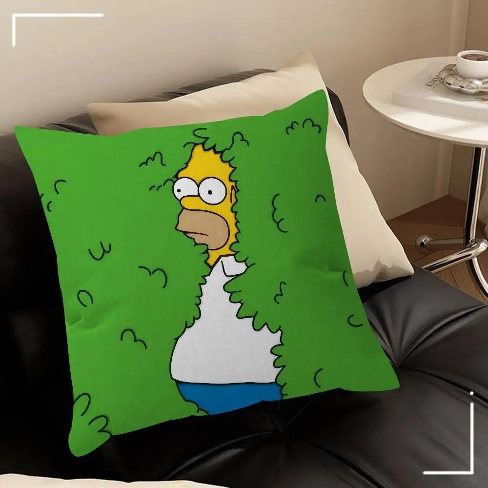 Cartoon Pillowcase Double Sided 2D Print Soft Plush Pillow Cover With Hidden Zipper Decor Sofa Bedroom Living Room Fun Vibe Gift
