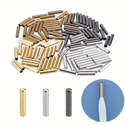 20 pcs Embouts de cordon en laiton - Accessoires de réparation DIY pour lacets, sweats à capuche et chaussures