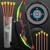Interactive LED Bow & Arrow Toy - 70cm Bow, 13 Suction Arrows, Quiver