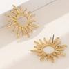 1 Pair Fashion Elegant Personalized Sunflower Stud Earrings