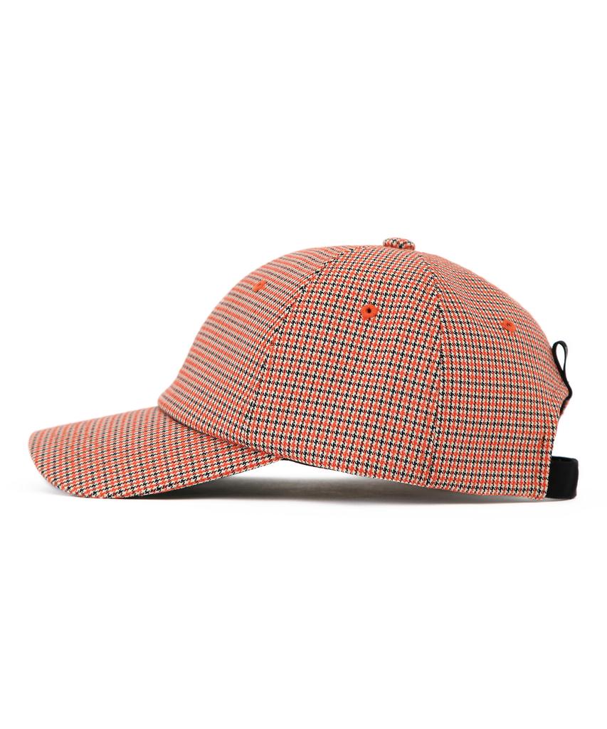 Eondeokeonteulol Check Pattern Ball Cap Multy Hound / Authentic B B / Orange