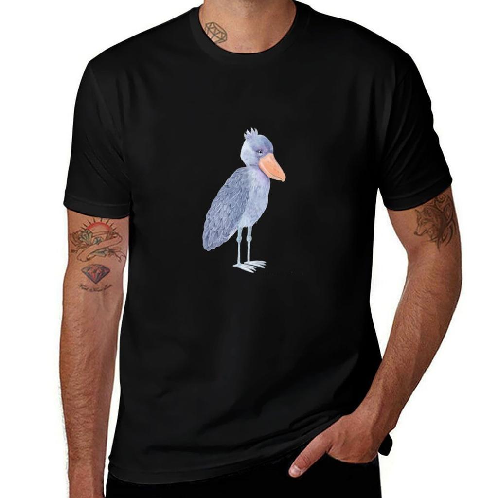 Shoebill Stork Tshirt Cotton T Shirt Unisex Tshirt