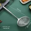Stainless Steel Ladle with Rosewood Handle - Large Draining Sieve for Hot Pot & Frying