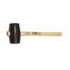 RUBBER MALLET D58 VARNISHED WOODEN HANDLE