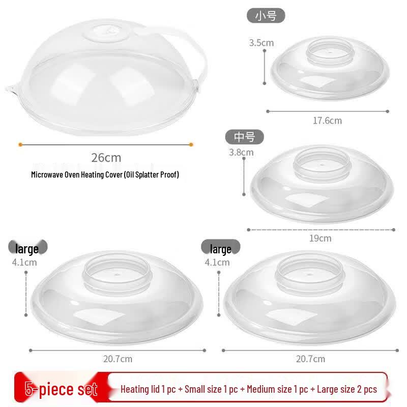 PP5 Food-Grade Microwave Splatter Cover