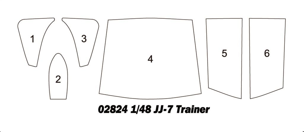 Trumpeter Scale Chinese Trainer Plastic Model Kit 02824 1/48 JJ-7 Two-seater