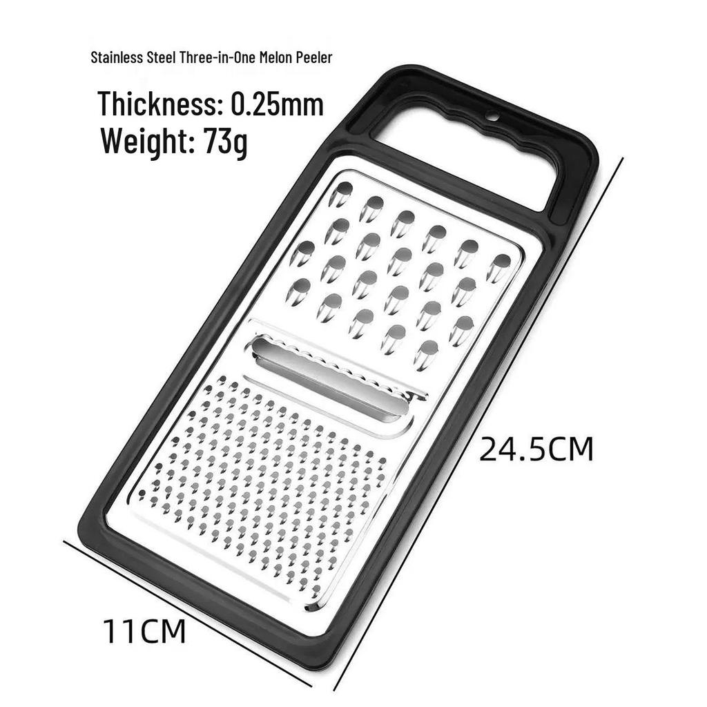Multi-Purpose Stainless Steel Peeler, Grater, Slicer & Shredder for Vegetables, Garlic, Cheese, and Potatoes