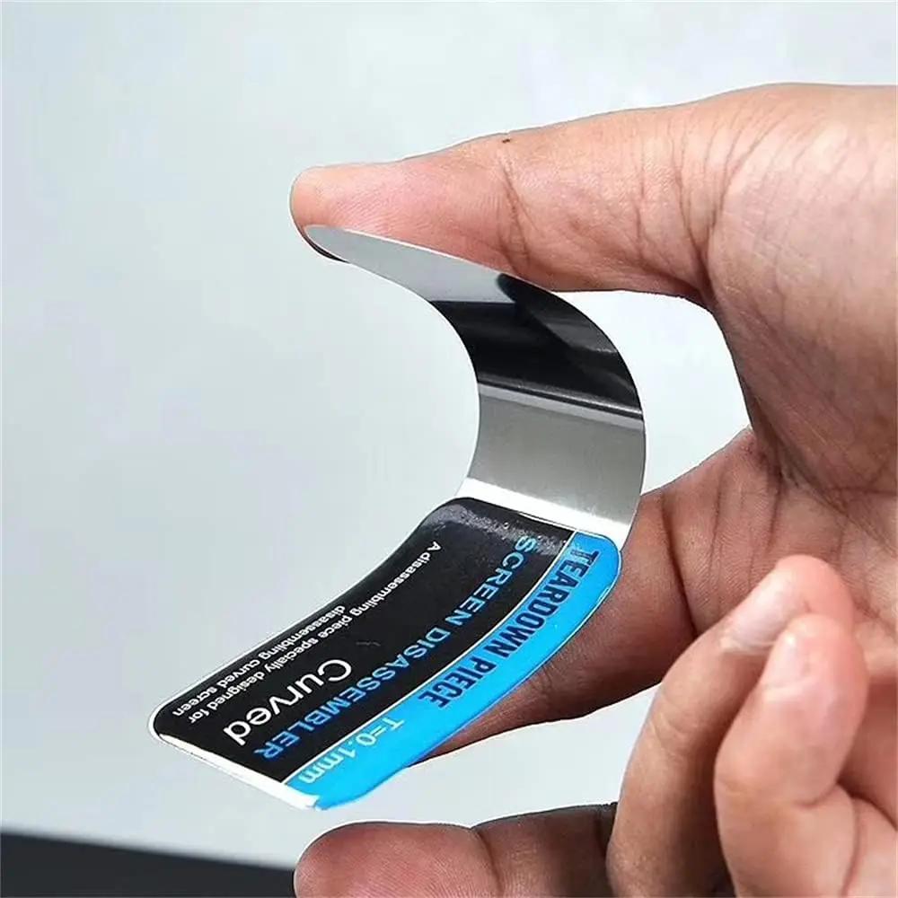 Métal Acier Téléphone Portable Écran LCD Courbé Spudger Outil d'Ouverture Levier Carte Outils Ultra Mince Flexible Outil de Démontage Téléphone Portable