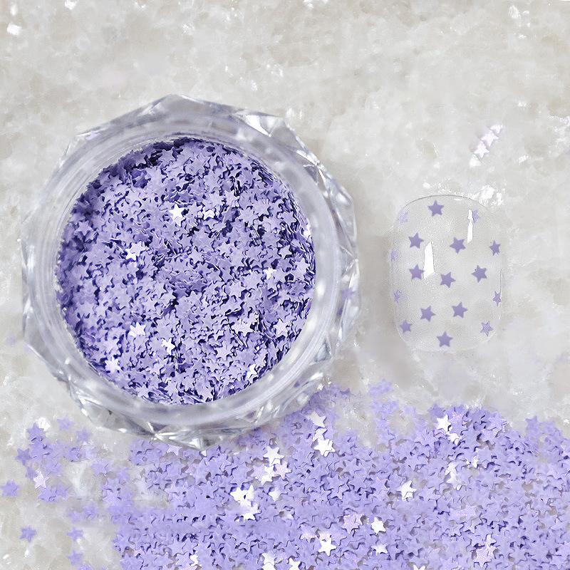 1Jar 1Mm Mini Sparkling Star Nail Glitter Sparkling Nail Decoration Nail Salon Design Cute Accessories Diy Nail Art Design