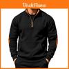 Autumn Winter Mens Fashion Casual Hoodie With Colorblock Patches And Zipper For Streetwear Style