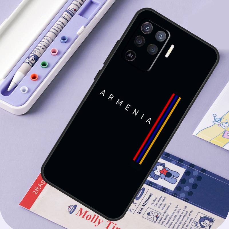 Armenian Flag For Oppo A17 A18 A94 A74 A54 A15 A38 A58 A78 A98 A40 A60 A80 A16 A76 A96 A57 A77 A5 Pro Case