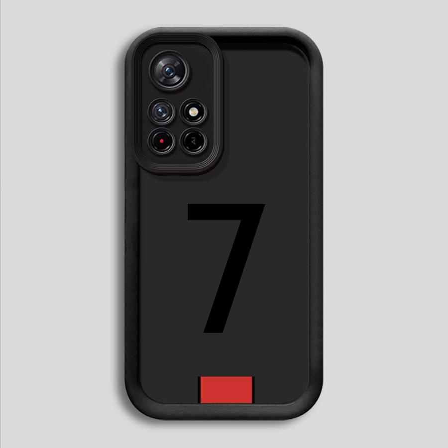 Soft Shell Phone Case for Xiaomi Redmi Note 13 14 Pro Plus 10 11 12 Pro 12s 11s FootBall Number