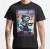 Cute Gaming Cat Ready for Action Classic T-Shirt S-3XL