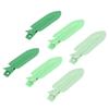 30PCS Leaf Shape Hair Duck Clips Creaseless Hair Barrettes Hairdressing Styling Accessories for Makeup Green