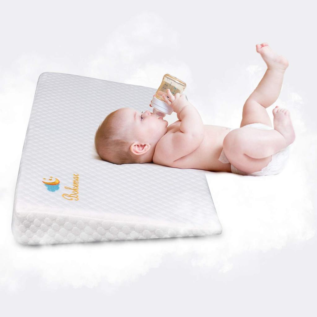 Baby sloped prevents prevents habitual prevents baby baby nursing good memory foam foldable sloped pillow 0 months to 3 years baby shower gift pillow,