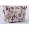 Large Capacity Canvas Wash Bag Fabric Zipper Coin Purse Convenient Travel Storage Bag