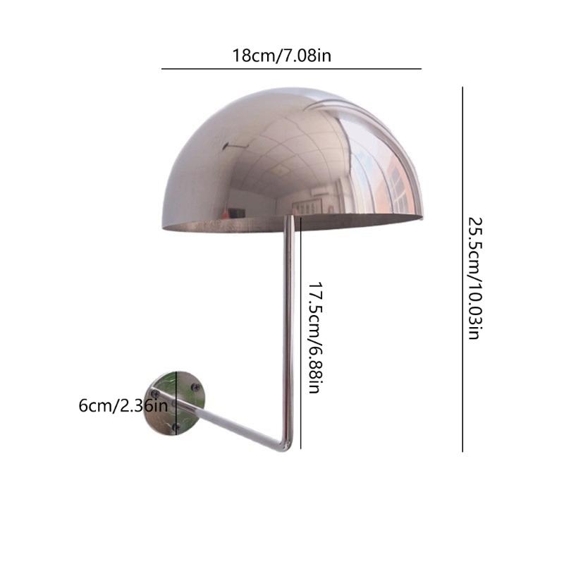 Heavy Dutys Steel Caps Rack With Hemispherical Design Secure Wig Hat Display Holder For Exhibitions Shop Easy Assembly