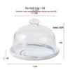 Homeglen Glass Dome Cake & Dessert Stand