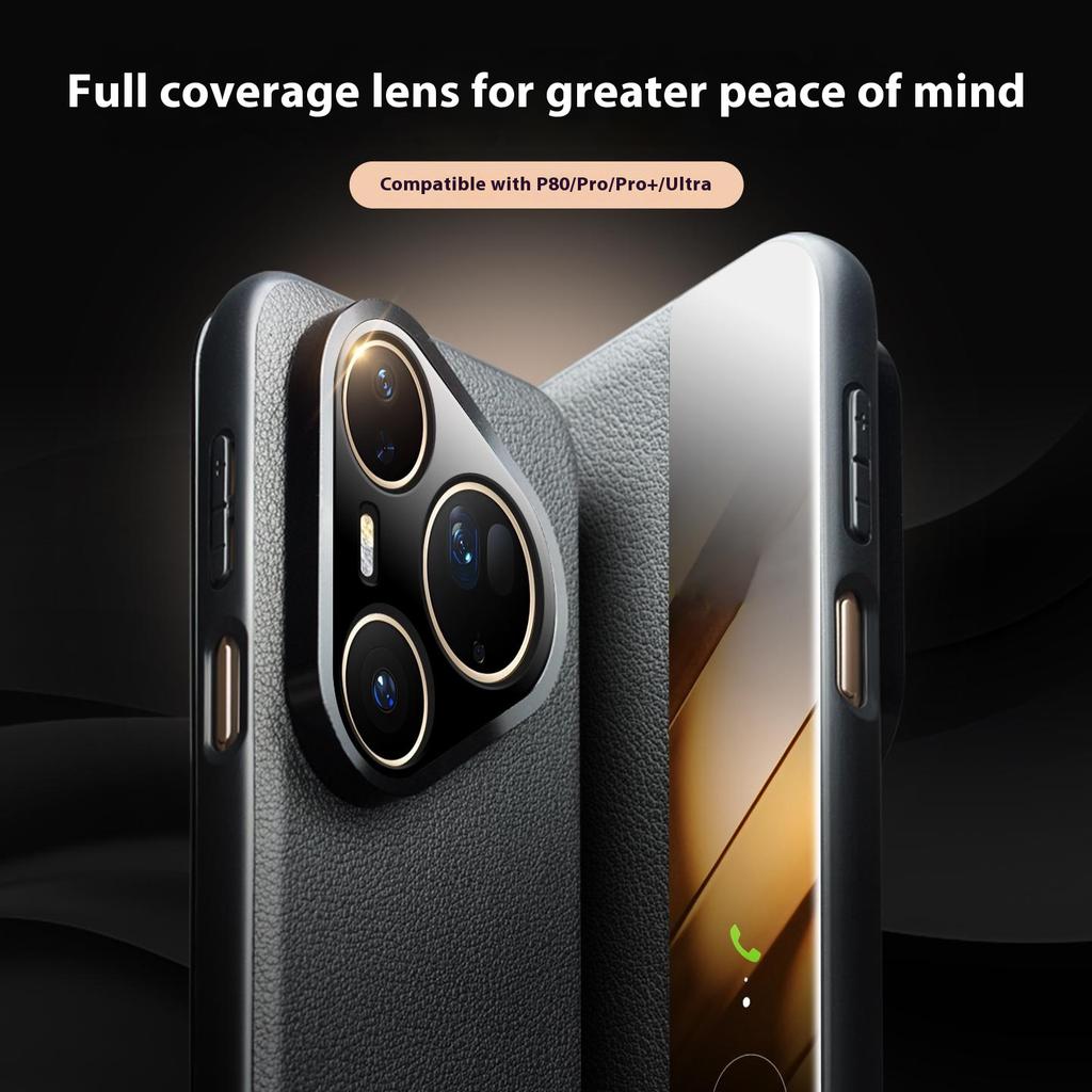 QIALINO Pour Huawei Pura 80 Ultra Étui Vue Fenêtre Réveil/Veille Automatique Cuir Vachette Véritable Housse de Téléphone à Rabat