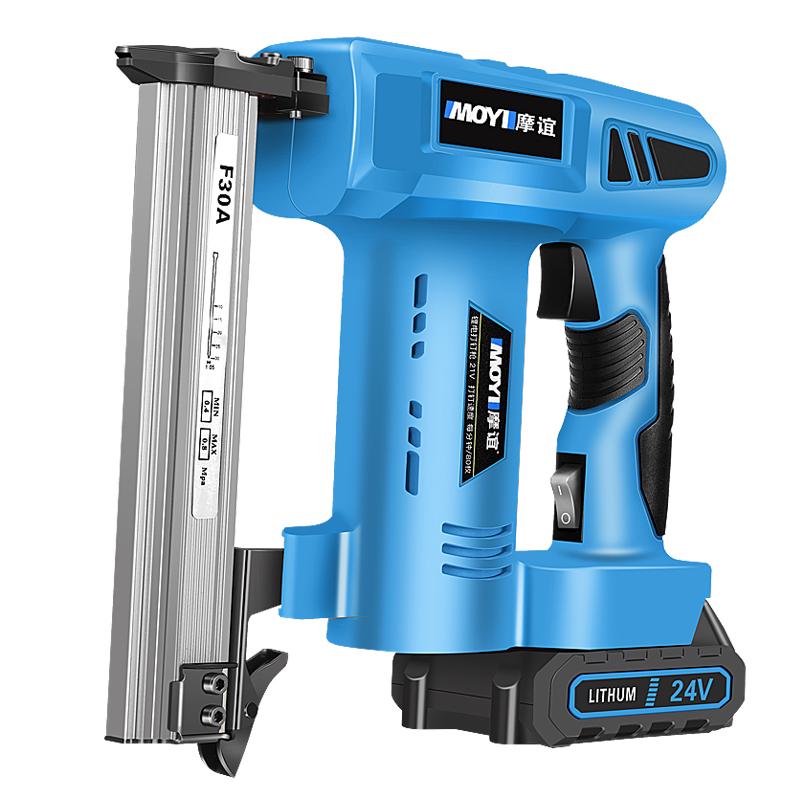 Rechargeable Electric Nail Gun, F30 Brad Nailer & Stapler, with Lithium Battery for Woodworking.