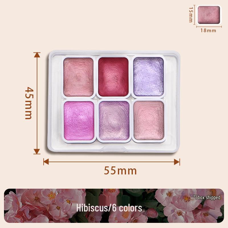 Pearlescent Watercolor Pigment - Color-Changing Gold for Nail Art & Thangka Painting.