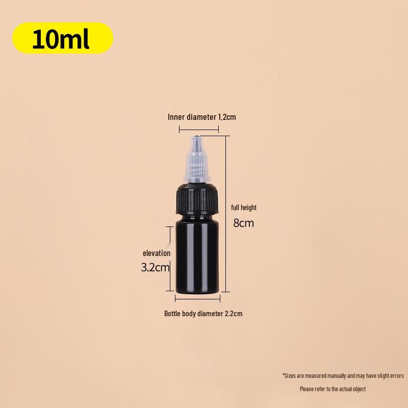Transparent PET Squeeze Bottle with Pointed Mouth - Available in 30ml, 100ml, and 500ml Sizes