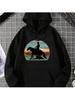 Men'S Vintage Western Cowboy Reining Horse Print Hoodie - Super Soft, Breathable Blend Sweatshirt for Fall/Winter Casual Wear, Bla