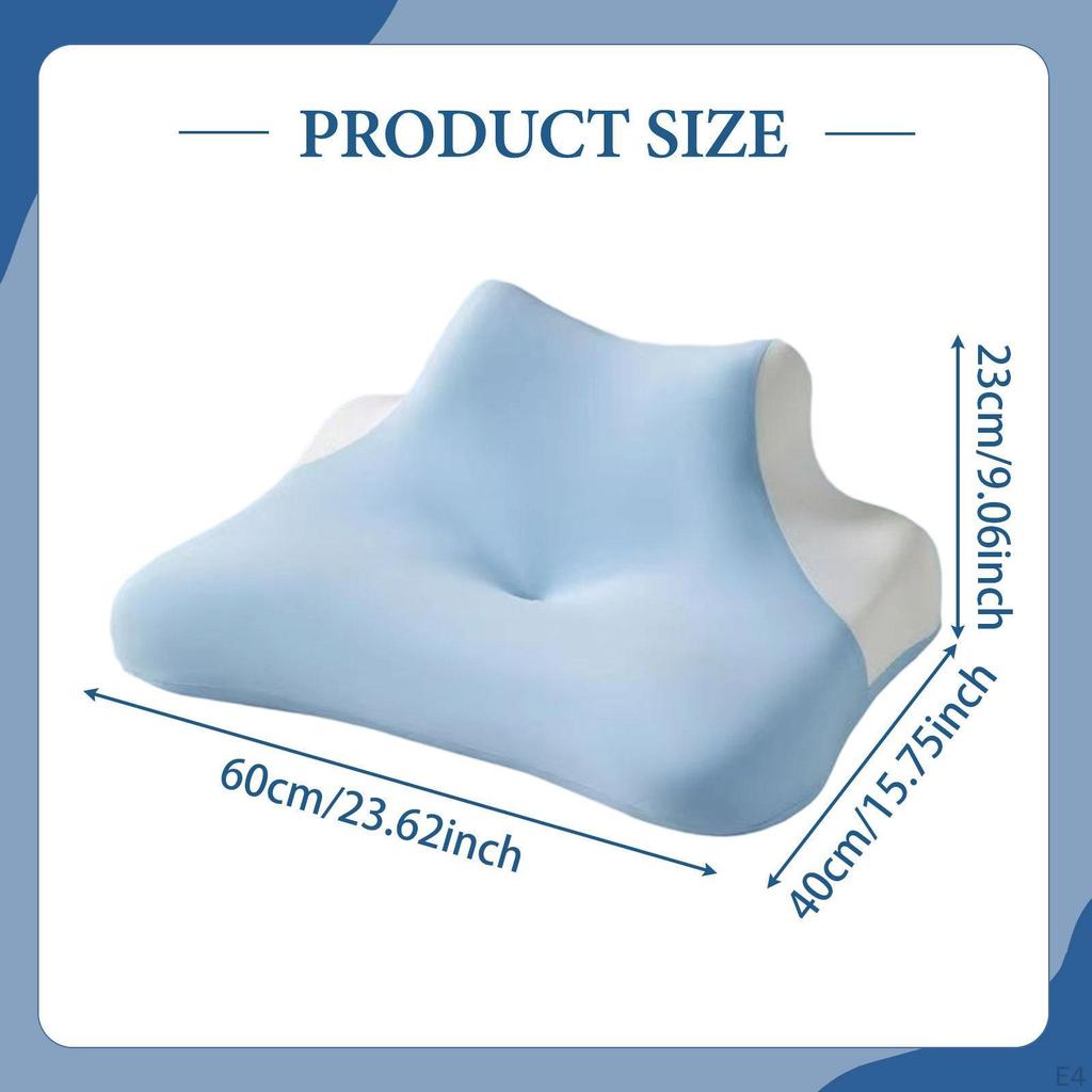 Bed Pillow Back Support Multifunctional Comfortable Washable Cervical Head Chin for