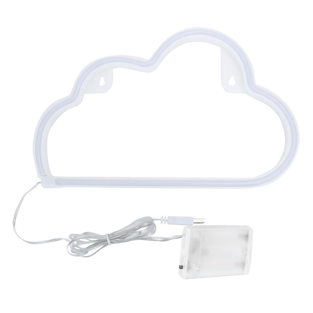 Cloud Shape Neon Light LED Wall Sign Lights Lamp for Home Bar Festive Party Christmas Wedding