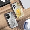 Gradient Crystal Rose For Samsung S 25 S25 Edge S25Ultra S8 S9 S10 20 U ltra S21 Pro S22 Plus S23 FE S24 Ultra Glass Phone Case