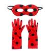 Teen Girls Ladybug Polka Dot Puffy Dress Cosplay Costume, Kids Stage Performance Outfit