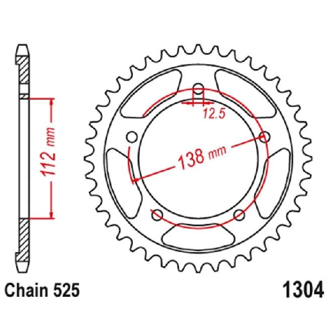 525 Motorcycle Front Rear Sprocket Kits For Honda CB650F 2014-2018 CBR650F 14-18 CB650 RA - CBR650R -