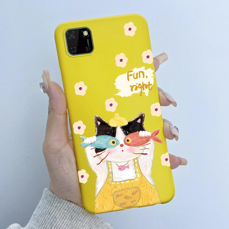 For Huawei Y5p Phone Case DRA-LX9 Butterfly Flower Girl Design Soft Silicone TPU Back Housing for Honor 9S HuaweiY5p Y 5p Covers