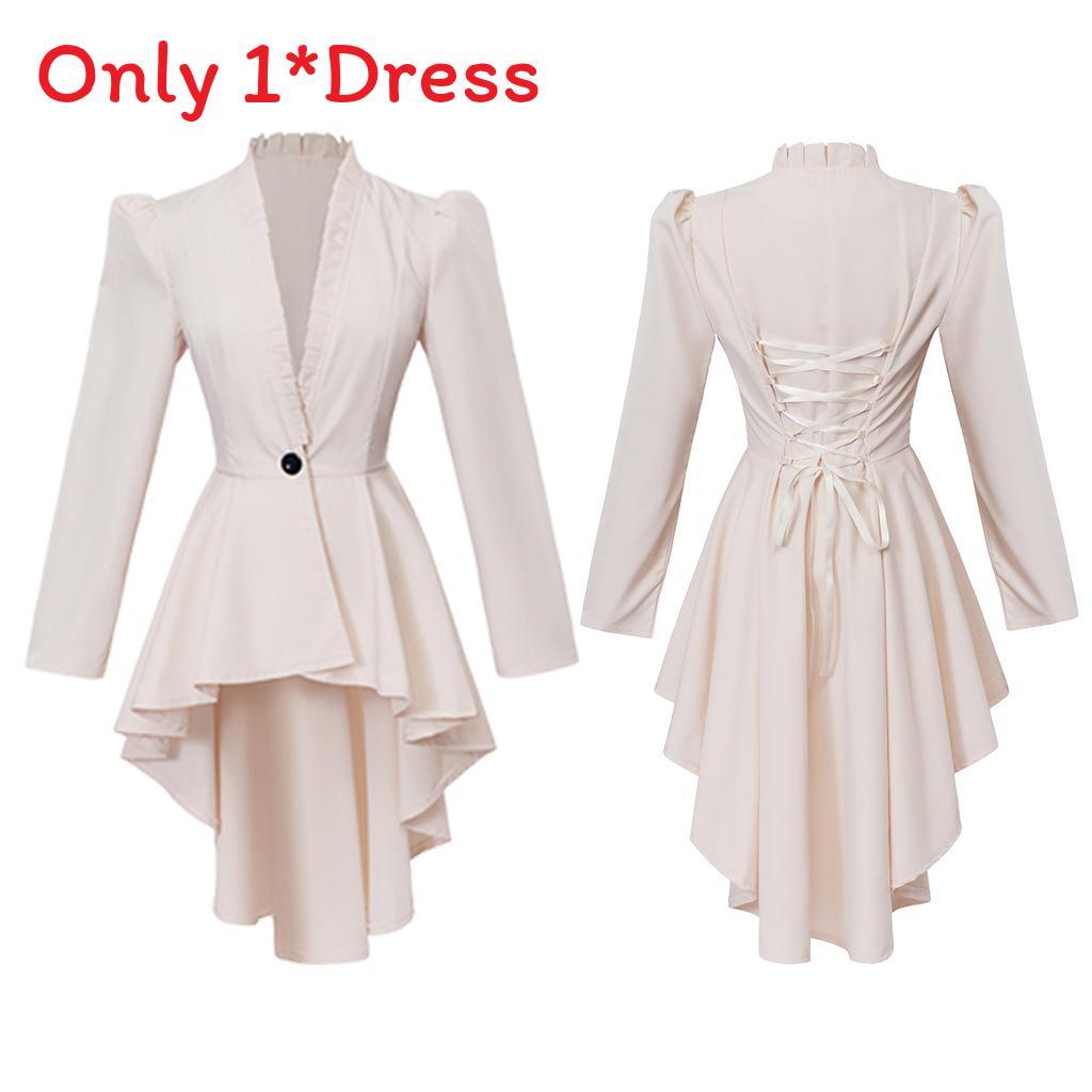 Lady Rinascimentale Steampunk Vittoriano Giacca Lunga Costume Gotico Per Artisti