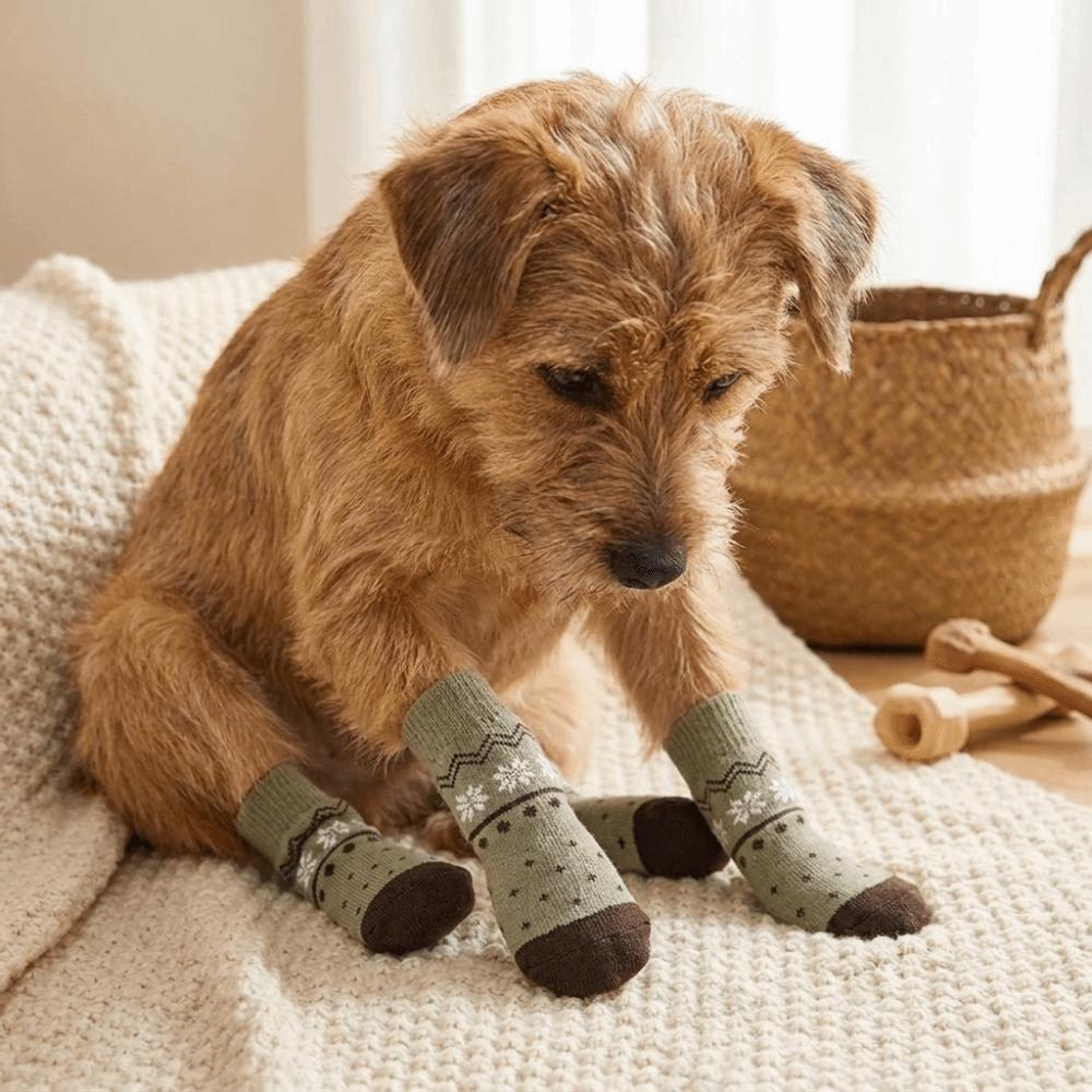 1 Set Anti Slip Puppy Sock Breathable Dog Paw Protector Sock New Dog Sock  Daily Paw Protection