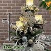 New Metal Black Triple Tree Decoration Snowflake Ornament Home Decor Tree Topper Candle Holder Holiday Large Snowflake Ornament
